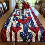 Banner Love Quilted Table Runner