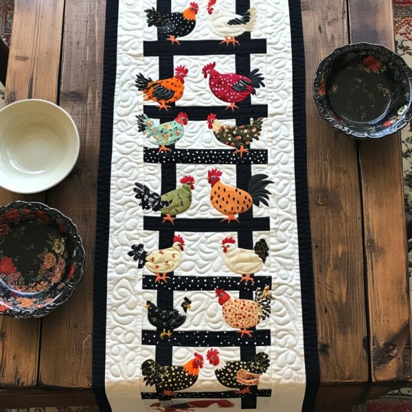 Barnyard Beauty Quilted Table Runner