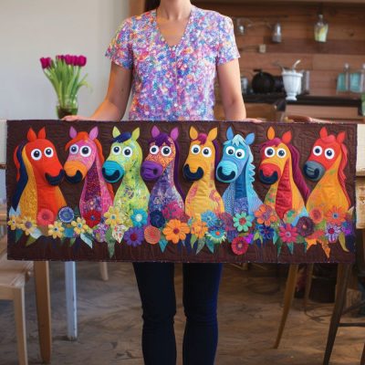Barnyard Banter Quilted Table Runner