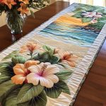 Beach Bloom Quilted Table Runner