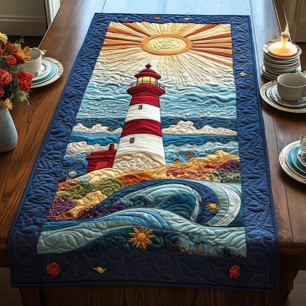 Beacon In The Storm Quilted Table Runner