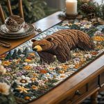 Bear Tracks Quilted Table Runner