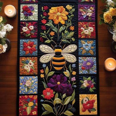 Bee Delight Quilted Table Runner