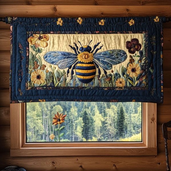 Bee Garden Quilted Valance