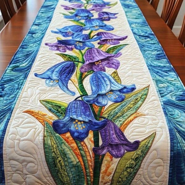 Bell Petals Quilted Table Runner