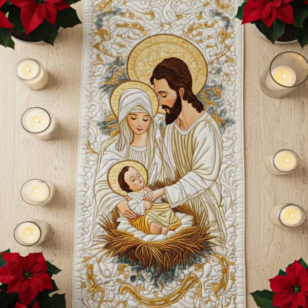 Bethlehem Starlight Quilted Table Runner