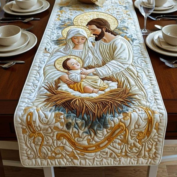 Bethlehem Starlight Quilted Table Runner