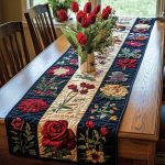 Bloom Harmony Quilted Table Runner