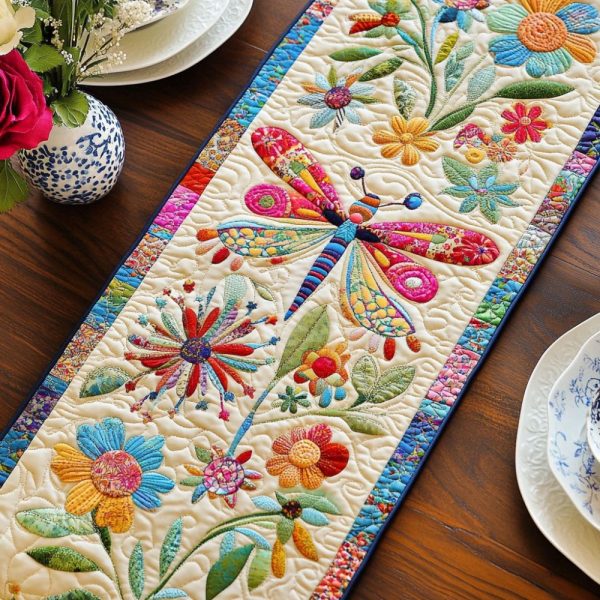 Bloom Trail Quilted Table Runner