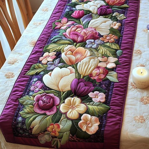 Blossom Bloom Quilted Table Runner