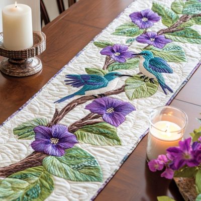 Blossom Glide Quilted Table Runner