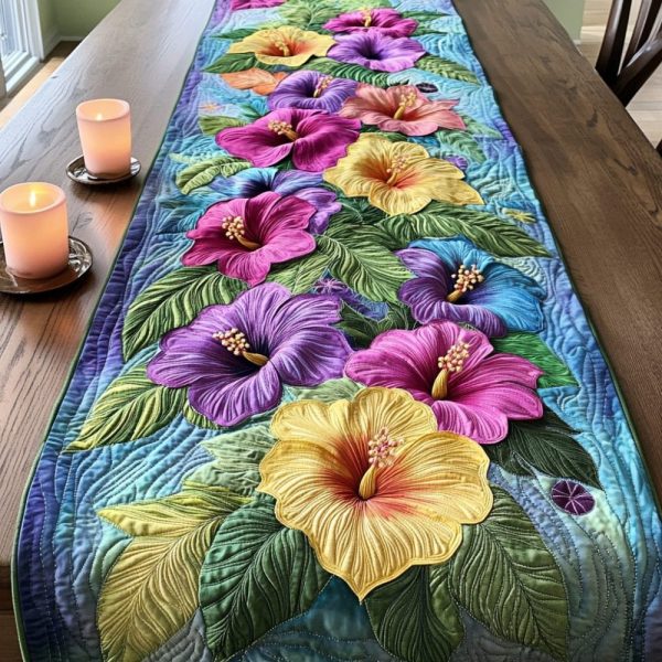 Blossom Magic Quilted Table Runner
