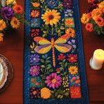 Blossom Wings Quilted Table Runner