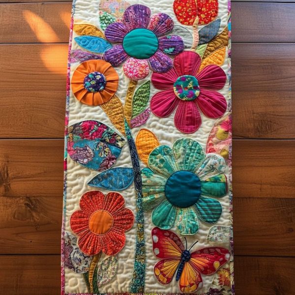 Blossoms Dream Quilted Table Runner