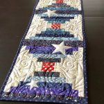 Blue Glory Quilted Table Runner