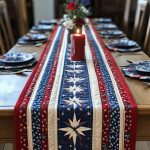Blue Beauty Quilted Table Runner