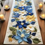 Blue Delight Quilted Table Runner