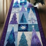Blue Pines Quilted Table Runner