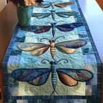 Blue Serenity Quilted Table Runner