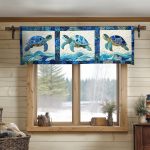 Blue Wave Journey Quilted Valance