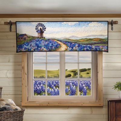 Bluebonnet Bliss Quilted Valance