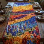 Bluebonnet Meadows Quilted Table Runner
