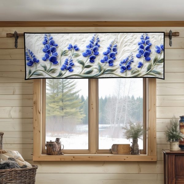 Bluebonnet Whisper Quilted Valance