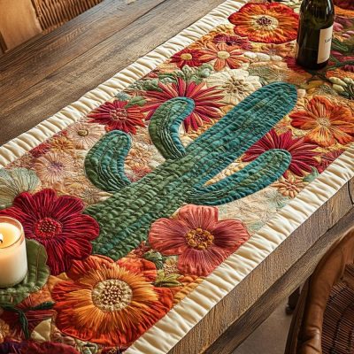 Boho Desert Quilted Table Runner