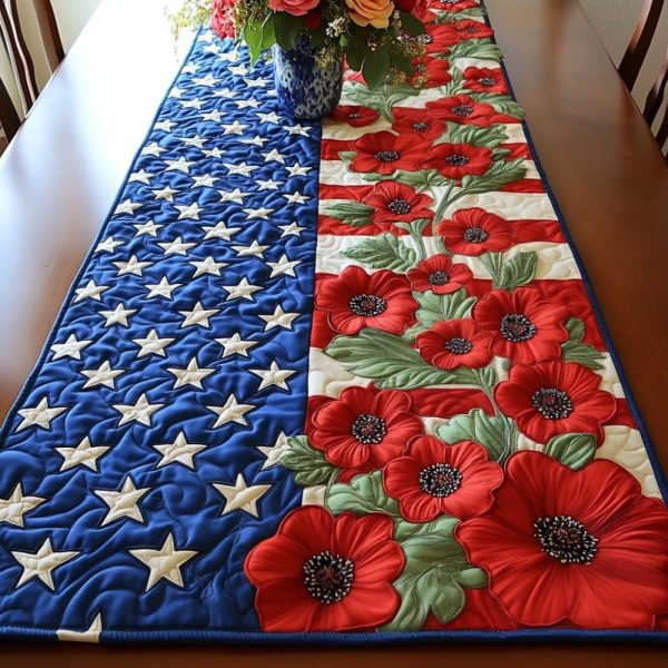 Bold Bloom Pride Quilted Table Runner