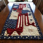 Bold Ribbon Quilted Table Runner