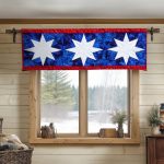 Bold Stars Quilted Valance