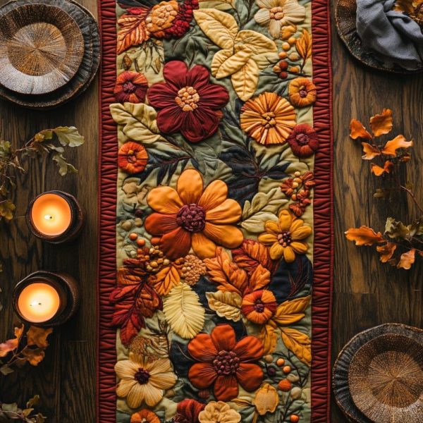 Botanic Bliss Quilted Table Runner