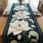 Botanical Grace Quilted Table Runner