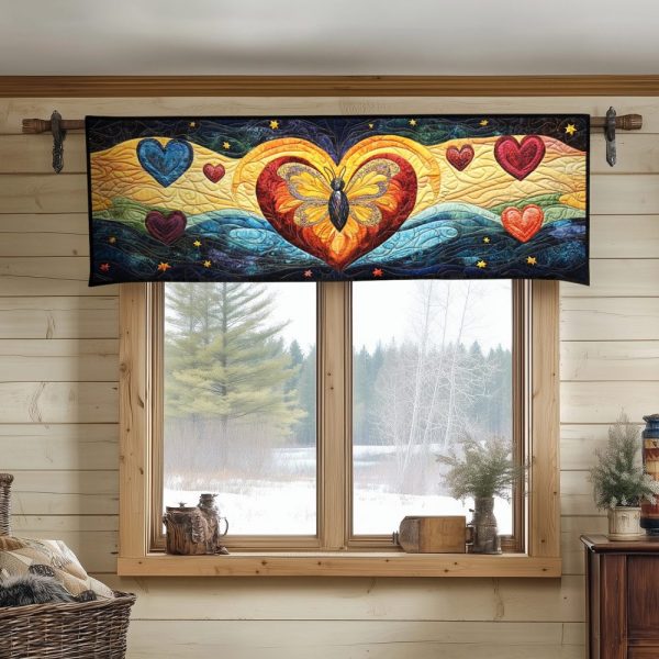 Boundless Heart Quilted Valance