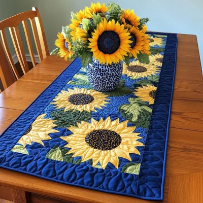 Bright Harvest Quilted Table Runner