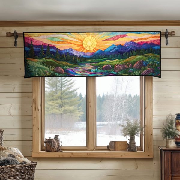 Bright Horizon Quilted Valance