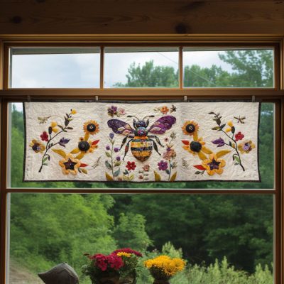 Bumble Bliss Quilted Valance