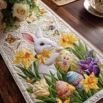 Bunny Blossom Quilted Table Runner