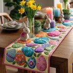 Bunny Parade Quilted Table Runner