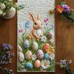 Bunny Trails Quilted Table Runner