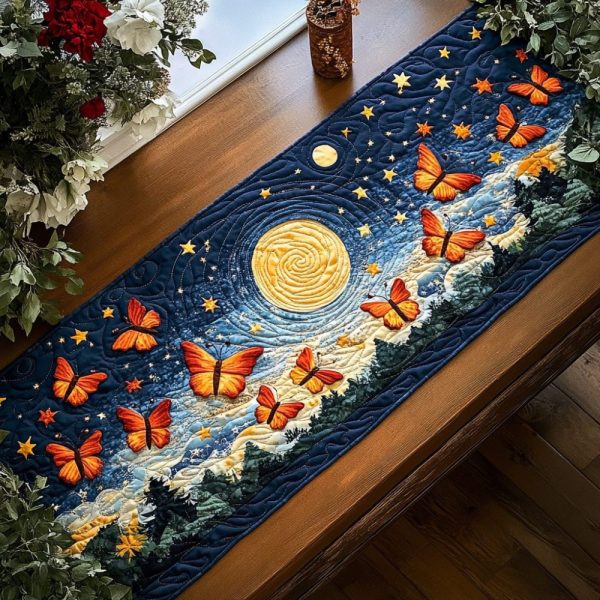 Butterfly Bliss Quilted Table Runner