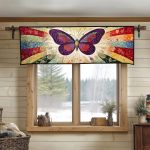 Butterfly Bliss Quilted Valance