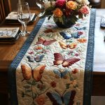 Butterfly Bloom Quilted Table Runner