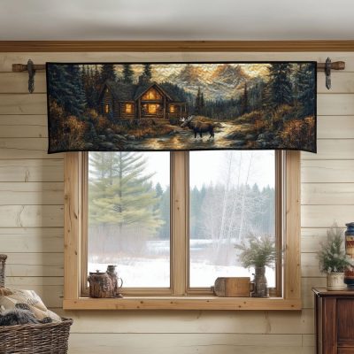 Cabin Retreat Elegance Quilted Valance