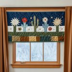 Cactus Star Garden Quilted Valance