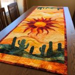 Cactus Whisper Quilted Table Runner
