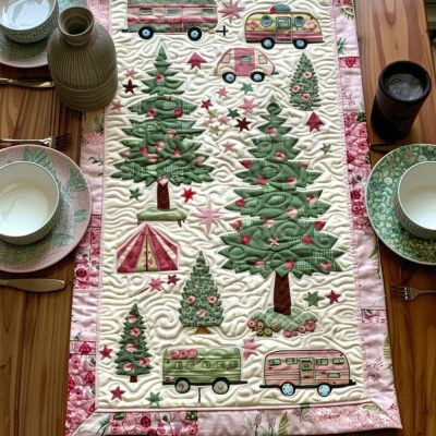Campground Charm Quilted Table Runner