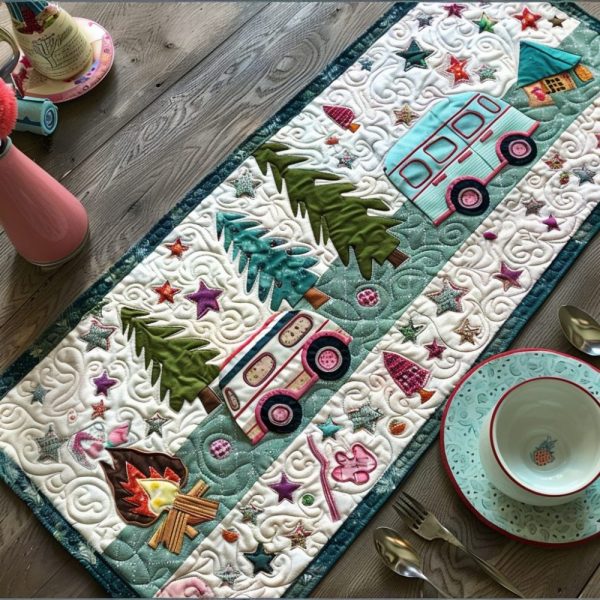 Campground Comfort Quilted Table Runner