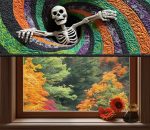 Candy Cone Abyss Quilted Valance