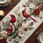 Cardinal Haven Quilted Table Runner